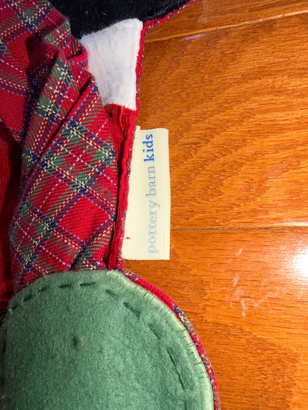 Pottery Barn Kids Holiday Santa Plush Place Mats - Red and Green - Picture 3 of 4